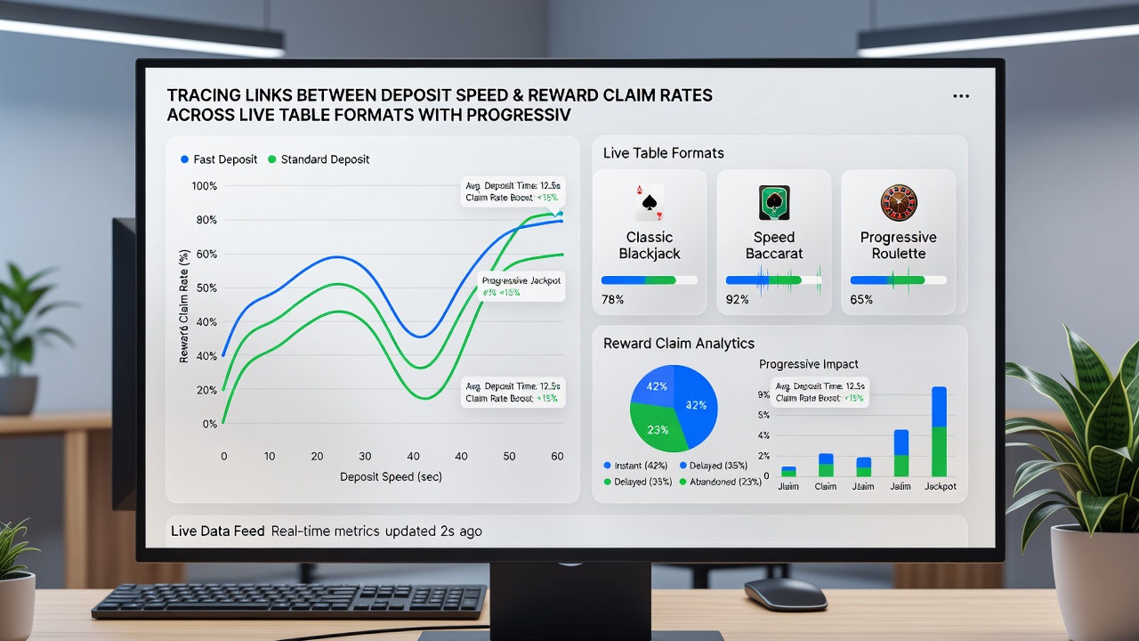Statistische Auswertung von Belohnungsansprüchen in progressiven Live-Tischspielen